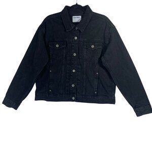 Old Navy unisex black Denim Jacket – Size Large